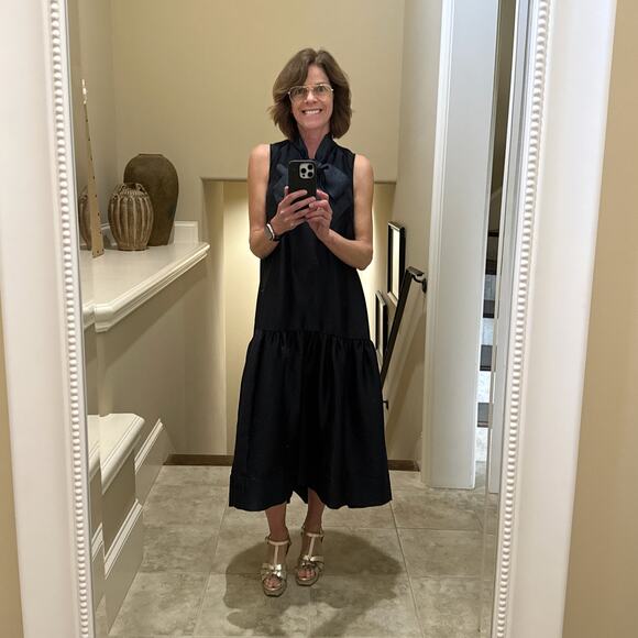 ME+EM Evening Halter Neck Midi Dress in Ink Blue UK6|US2|EU34|XS - Picture 5 of 12